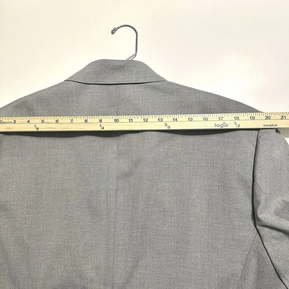 Abercrombie And Fitch Men’s Blazer Coat Jacket Size 44R Athletic Fit Grey A&F
